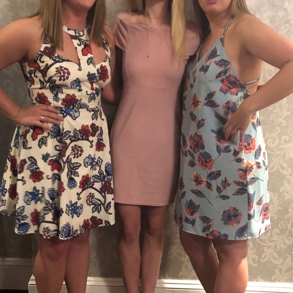 miami | Burnt rose off-the shoulder dress | size S - Picture 5 of 6